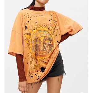 Distressed graphic tee